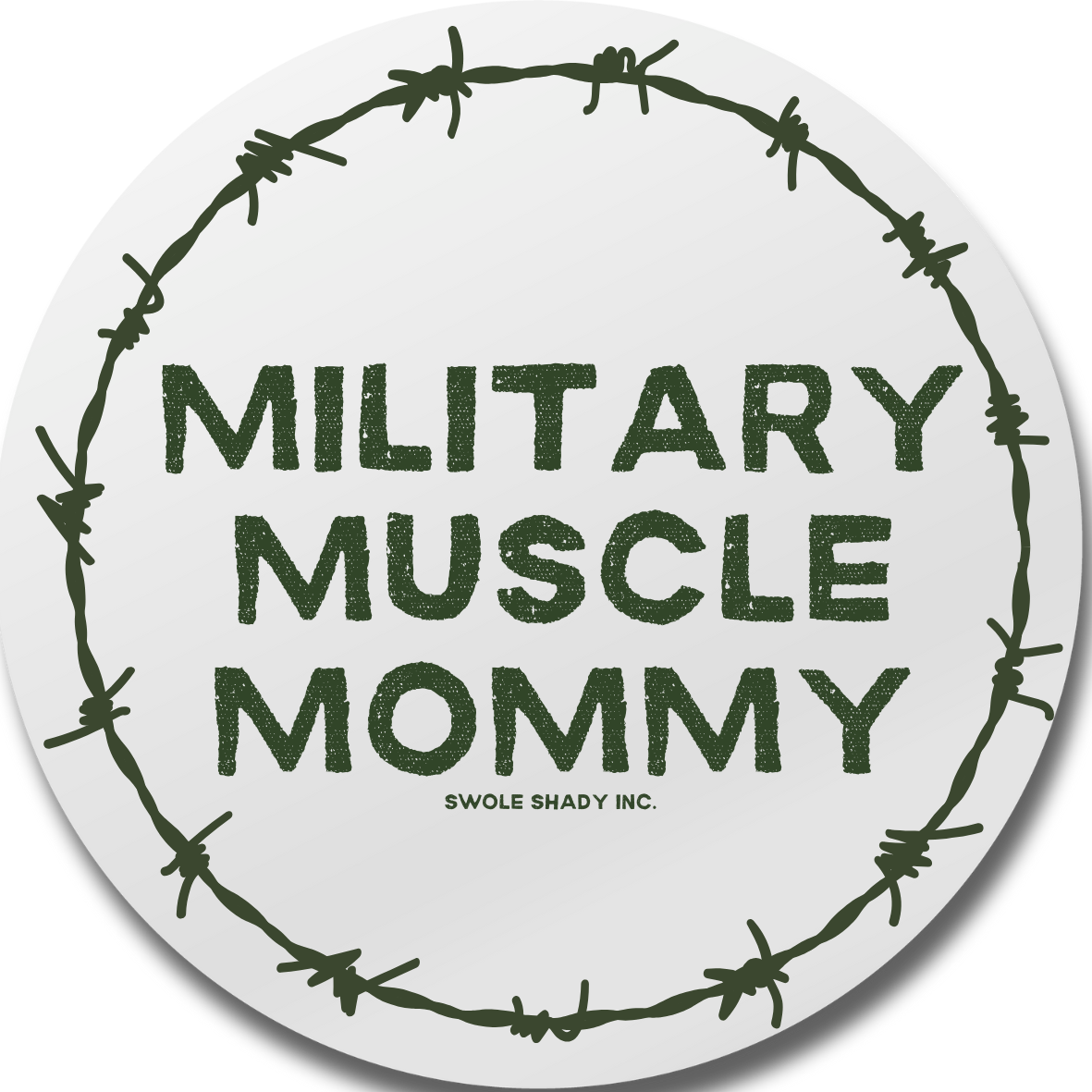 Military Muscle Mommy Sticker