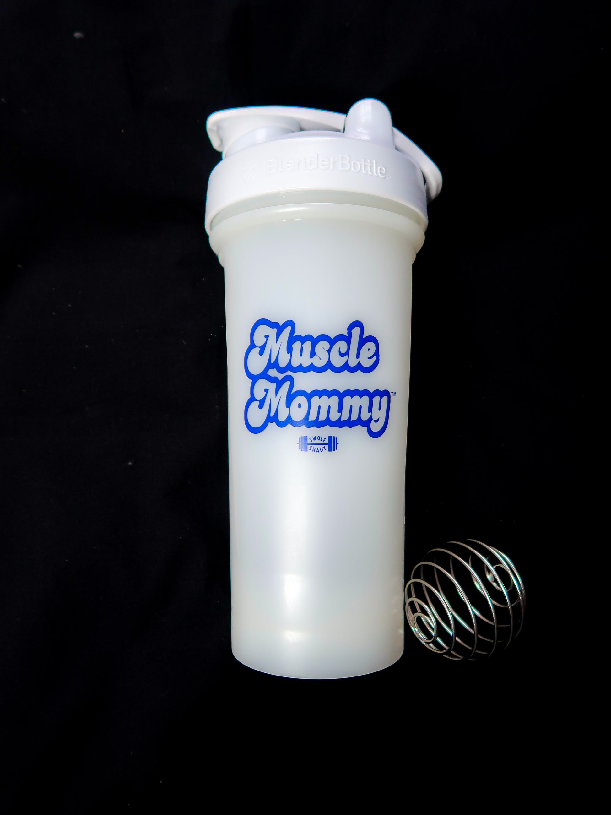 Blue Muscle Mommy ™ Blender Bottle ® – Swole Shady Inc.