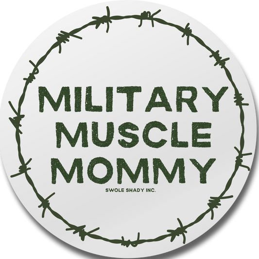 Military Muscle Mommy Sticker